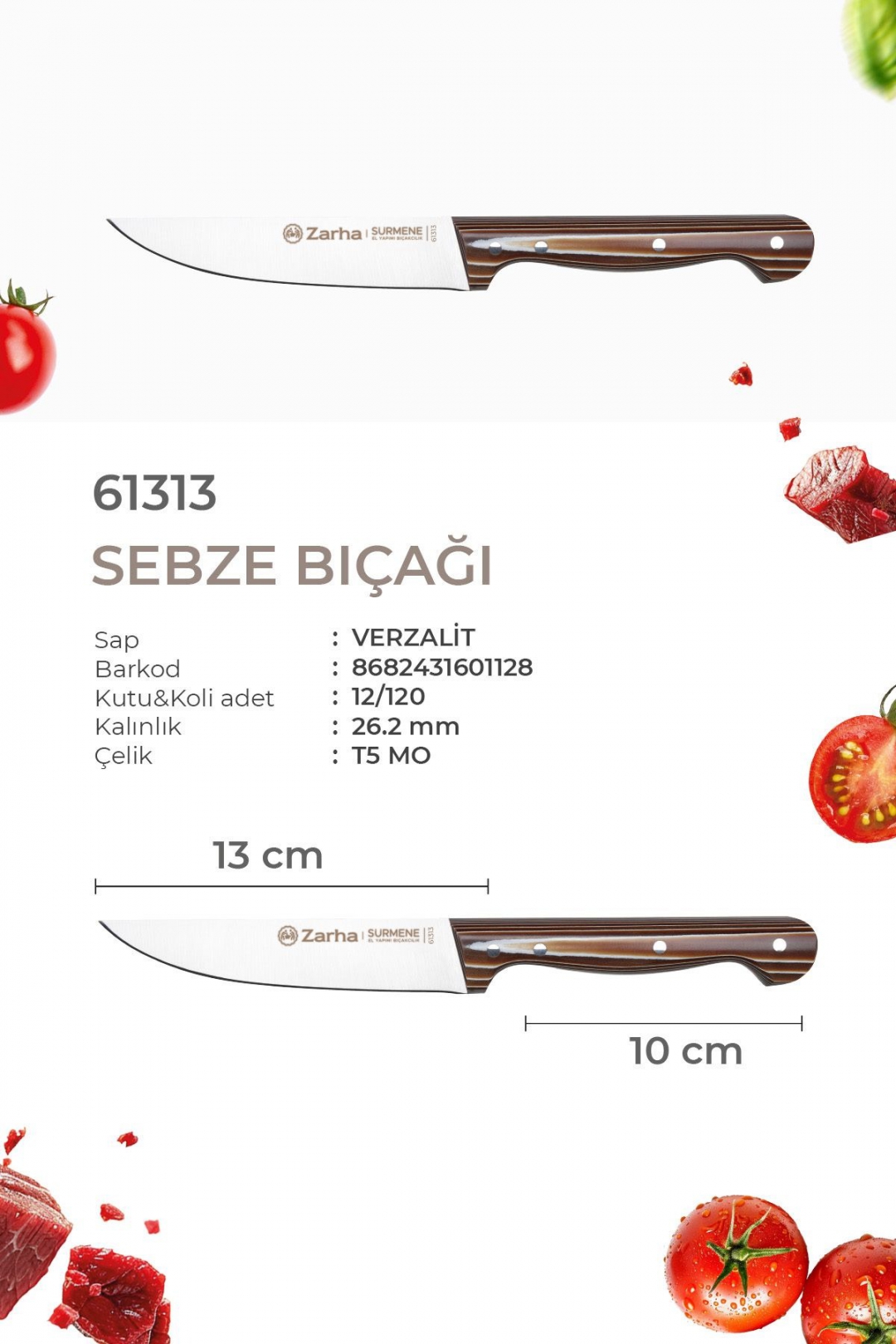 SÜRKARBİSA Zarha Sebze Bıçağı 2