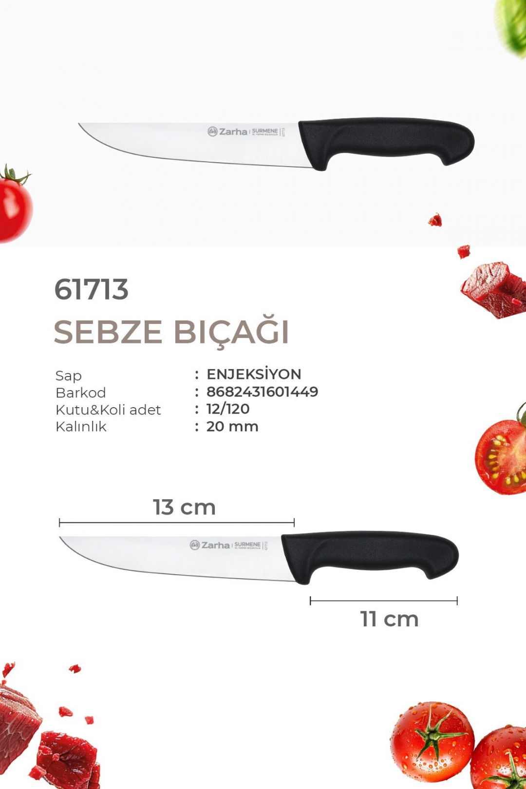 SÜRKARBİSA Zarha Sebze Bıçağı 2